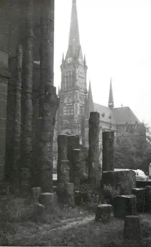 Allemagne foto city1965 Chemnitz Karl-Marx-Stadt church