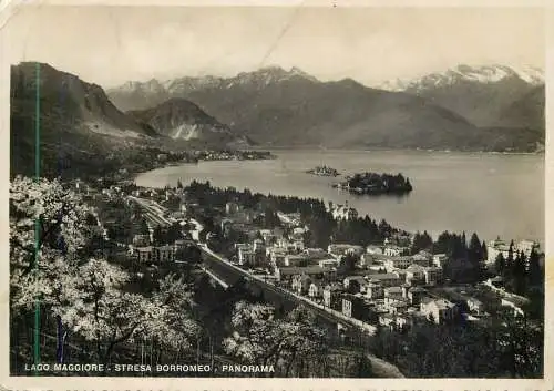 Italy Lago Maggiore Stresa Borromeo panorama
