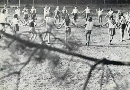 Schoolchildren types and scenes childhood dances and games