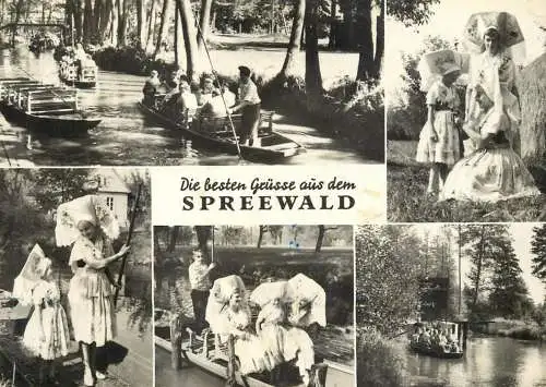 Germany Die besten Grusse aus dem Spreewald ethnic types and scenes typical costumes multi view
