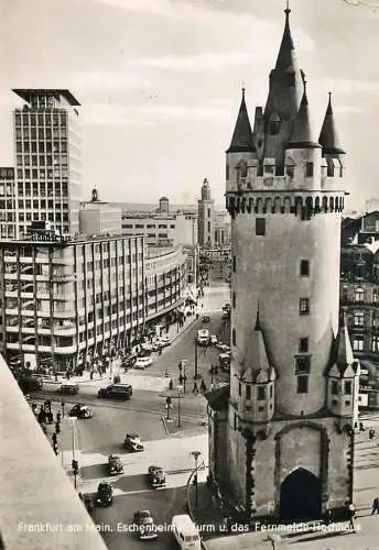 Germany Frankfurt am Main Eschenheimer Turm u. das Fernmelde-Hochhaus