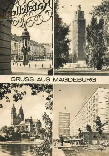 Germany Gruss aus Magdeburg different aspects