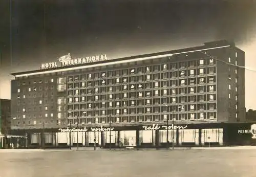 Germany Magdeburg Hotel International night view