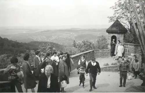 Allemagne foto city1965 Wartburg castle view social history