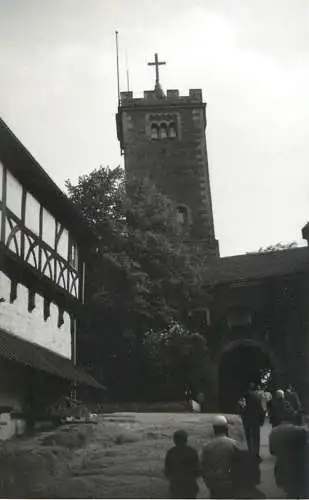 Allemagne foto city1965 Wartburg castle view social history