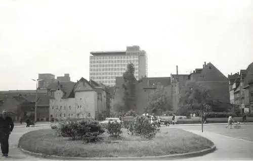 Allemagne foto city street view social history 1965 round garden