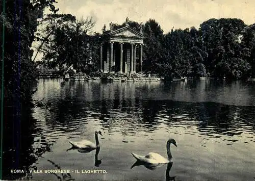 Italy Roma Villa Borghese il laghetto