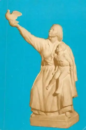 Fine arts postcard sculpture Ion Jalea Peace