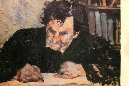 Fine arts postcard painting V. Blendea writer I.C. Vissarion