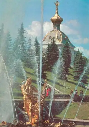 Russia place to identify and palace fountain and lake