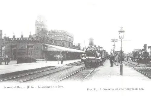 Souvenir d'Alost Interieur de la Gare
