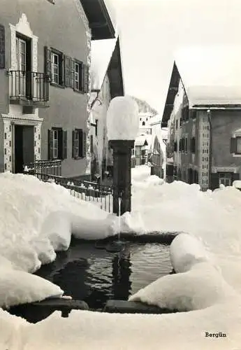 Switzerland Bergun winter scenery