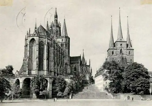 Germany Erfurt Dom und Severikirche