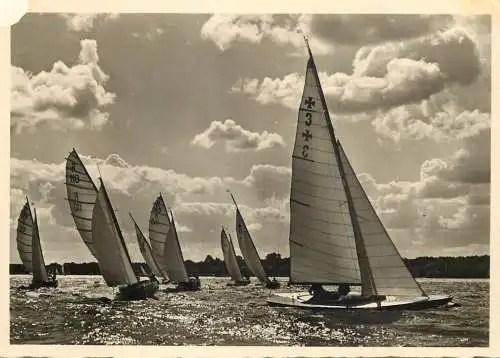Small boats lake sailing types and scenes