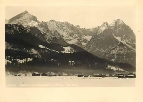 Germany Alspitze und Waxenstein im Winter
