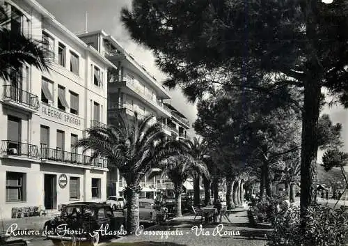 Italy Riviera dei Fiori Alassio Passeggiata Via Roma