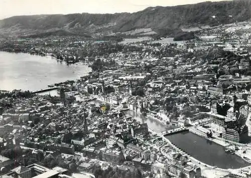 Switzerland Zurich Blick auf Limmat und See