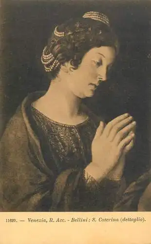 Venezia fine art postcard R. Accademia Bellini S. Caterina