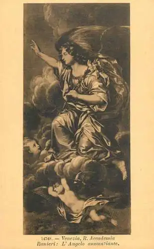 Venezia fine art postcard Veronese Tintoretto l'angelo annunziante
