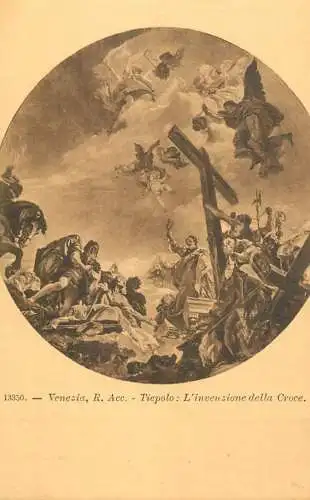 Venezia fine art postcard Veronese Tintoretto línvenzione della Croce