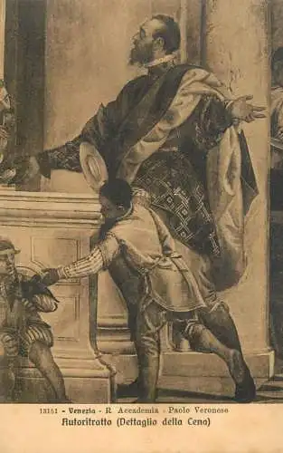 Venezia fine art postcard Veronese Autoritratoo