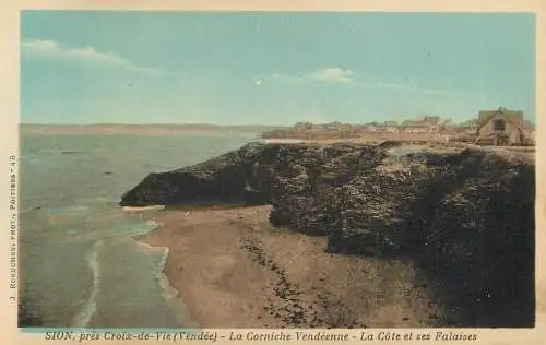 France Vendee Sion pres Croix de Vie Falaises