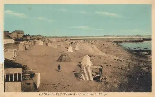 France Vendee Sion pres Croix de Vie un coin de la plage