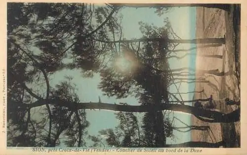 France Vendee Sion pres Croix de Vie coucher de Soleil