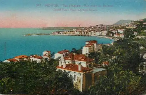 France Alpes maritimes Menton view from Caravan