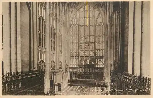 United Kingdom England Gloucester cathedral the choir east