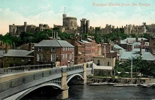 United Kingdom England Windsor Castle from the bridge