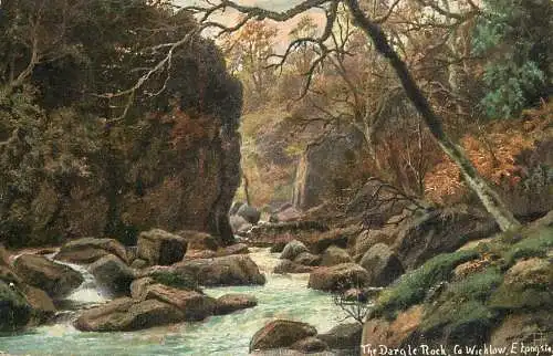 Ireland Wicklow the Dargle rock