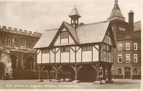 United Kingdom England Harborough old grammar school market