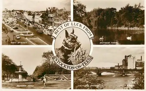 United Kingdom England Stockton on Tees Ropner park Victoria bridge