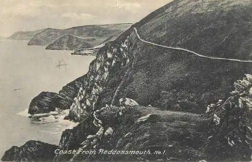 United Kingdom England Heddonsmouth coast