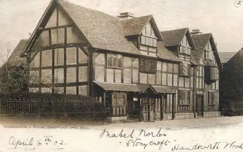 United Kingdom England Shakespeare's house Stratford upon Avon