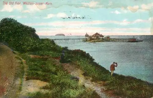 United Kingdom England Weston super Mare old pier
