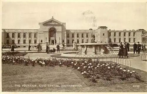 United Kingdom England Southampton fountain civic centre