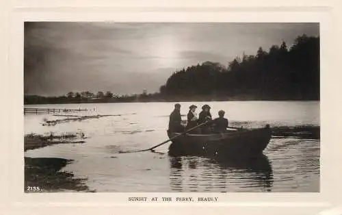 United Kingdom England Beauly sunset at the ferry