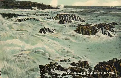 United Kingdom England Porthcawl rough sea