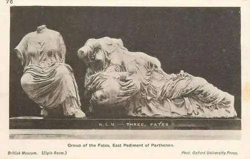 United Kingdom England Oxford British museum group of the Fates East Pediment of Parthenon