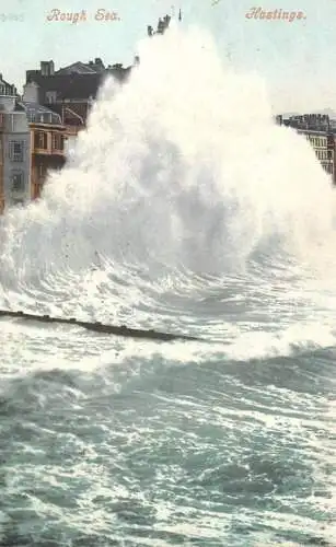 United Kingdom England Hastings rough sea