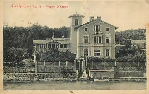 Croatia Mali Lošinj Lussinpiccolo Cigale Pension Mirasole c. 1912