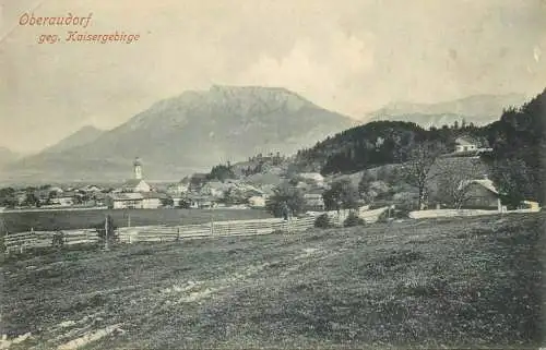 Oberaudorf gegen Kaisergebirge 1905