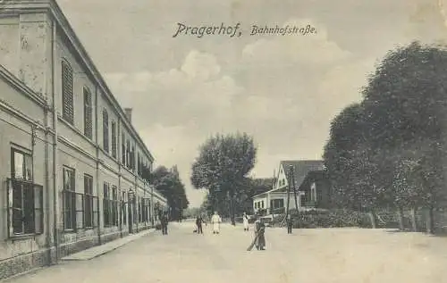 Slovenia Pragerhof Bahnhofstrasse Pragersko railway station street 1915