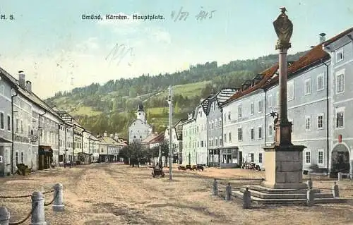Austria Gmund Hauptplatz 1915