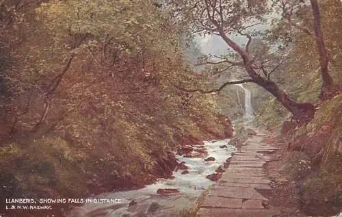 United Kingdom Wales Llanberis showing falls