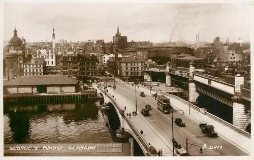 United Kingdom Scotland Glasgow George V bridge