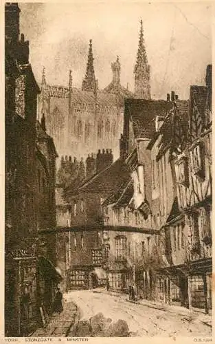 United Kingdom England York minster Stonegate
