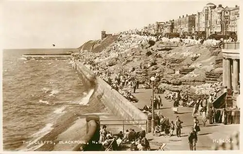 United Kingdom England Blackpool cliffs